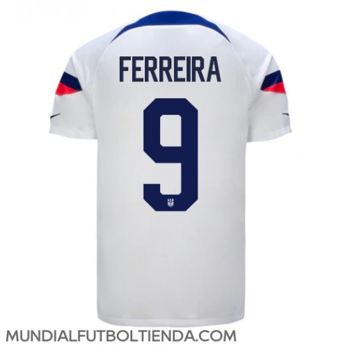 Camiseta Estados Unidos Jesus Ferreira #9 Primera Equipación Replica Mundial 2022 mangas cortas